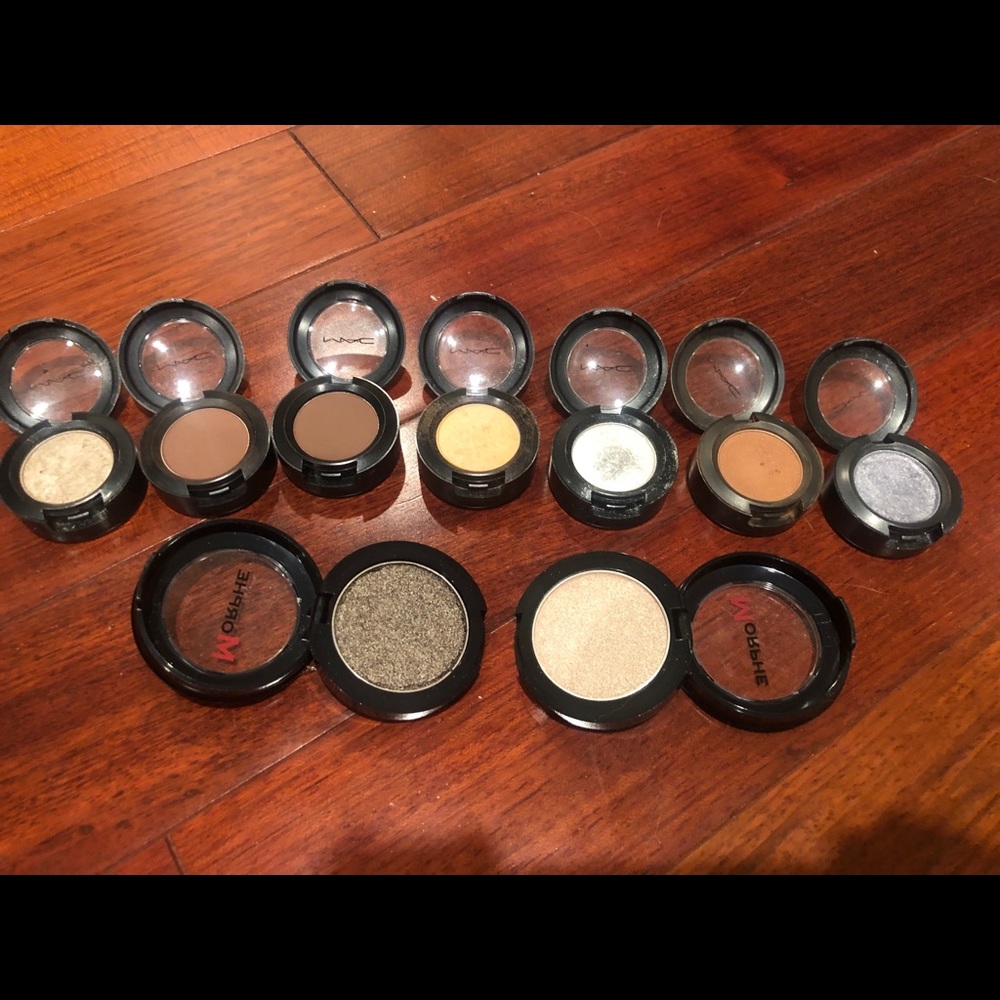 7 Mac Eyeshadows 2 Morphe Pressed Pigment